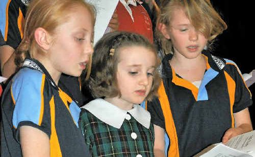 Aiden Diack, Alexandra Rickert and Jessica Welsh practice ahead of their Let’s Sing concert next week. Aiden Diack, Alexandra Rickert and Jessica Welsh practice ahead of their Let’s Sing concert next week.